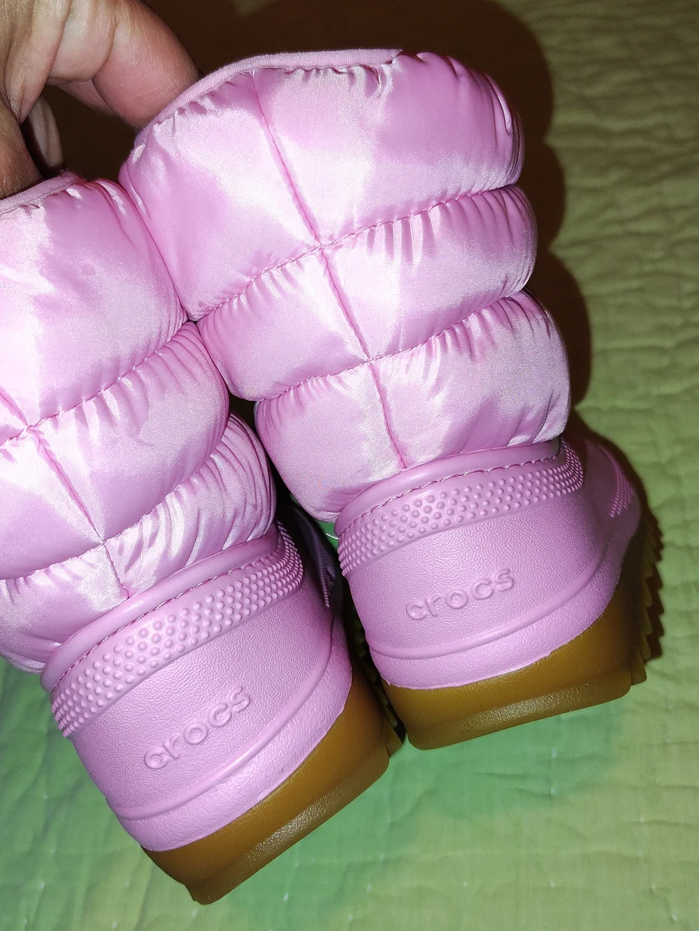 CROCS Kids Light Pink Insulated Snow Boots